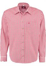Trachtenhemd Regular Fit rot - Gr.47/48
