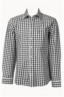 Trachtenhemd Regular Fit schwarz gross kariert - Gr. 39/40 Trachtenhemd Regular Fit schwarz gross kariert - Gr. 39/40