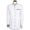 Trachtenhemd Slim-Fit Enzo weiss - Gr. 37/38