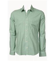 Trachtenhemd Slim Fit tanne klein kariert
