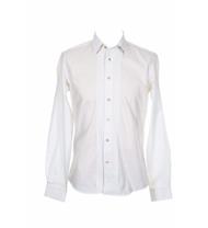 Trachtenhemd Slim Fit weiss mit Biesen
