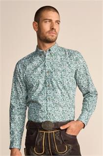 Trachtenhemd Wren Regular Fit braun - 3XL