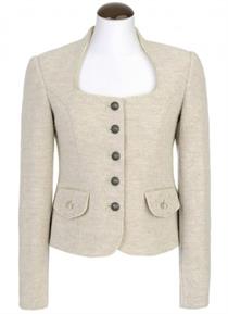 Trachtenjacke Merinowolle natur - Gr.38