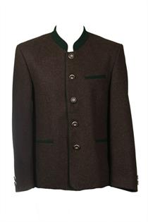 Trachtenjanker Georg dunkelbraun/grün - Gr.106