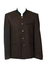 Trachtenjanker Georg dunkelbraun/grün - Gr.106