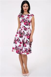 Trachtenkleid Morena pink geblumt - Gr.38