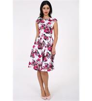 Trachtenkleid Morena pink geblumt