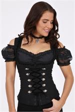 Trachtenmieder Moonnight schwarz - Gr.44