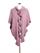 Trachtenponcho mit Rüschenborte - 36 amethyst