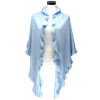Trachtenponcho mit Rüschenborte - 38 himmel