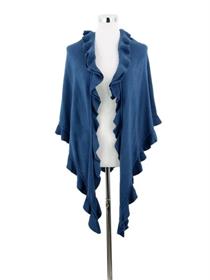 Trachtenponcho mit Rüschenborte - 52 jeans