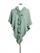 Trachtenponcho mit Rüschenborte - 63 jade