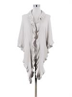 Trachtenponcho mit Rüschenborte - 64 stein