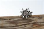 Trachtenring mit Edelweiss - creme