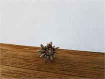 Trachtenring mit Edelweiss - rosa