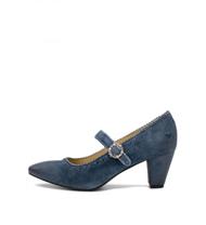 Trachtenschuh Pumps Lieselote blau