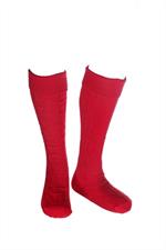 Trachtensocken lang in rot - Gr. 43-46