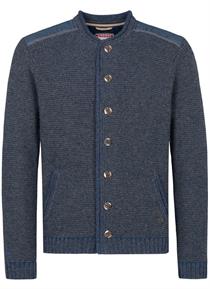 Trachtenstrickjacke Gerhard jeansblau - XS