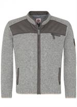 Trachtenstrickjacke Kasimir hellgrau - L