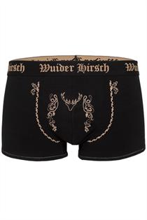 Trachtenunterwäsche Boxershort Kirk schwarz - S
