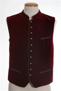 Trachtenweste Albrecht weinrot - Gr.46