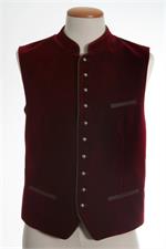 Trachtenweste Albrecht weinrot - Gr.46