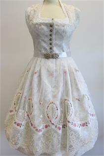 Tramontana Dirndl Midi creme/altrosa - Gr.44