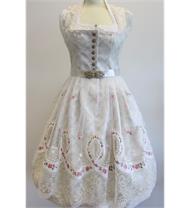 Tramontana Dirndl Midi creme/altrosa